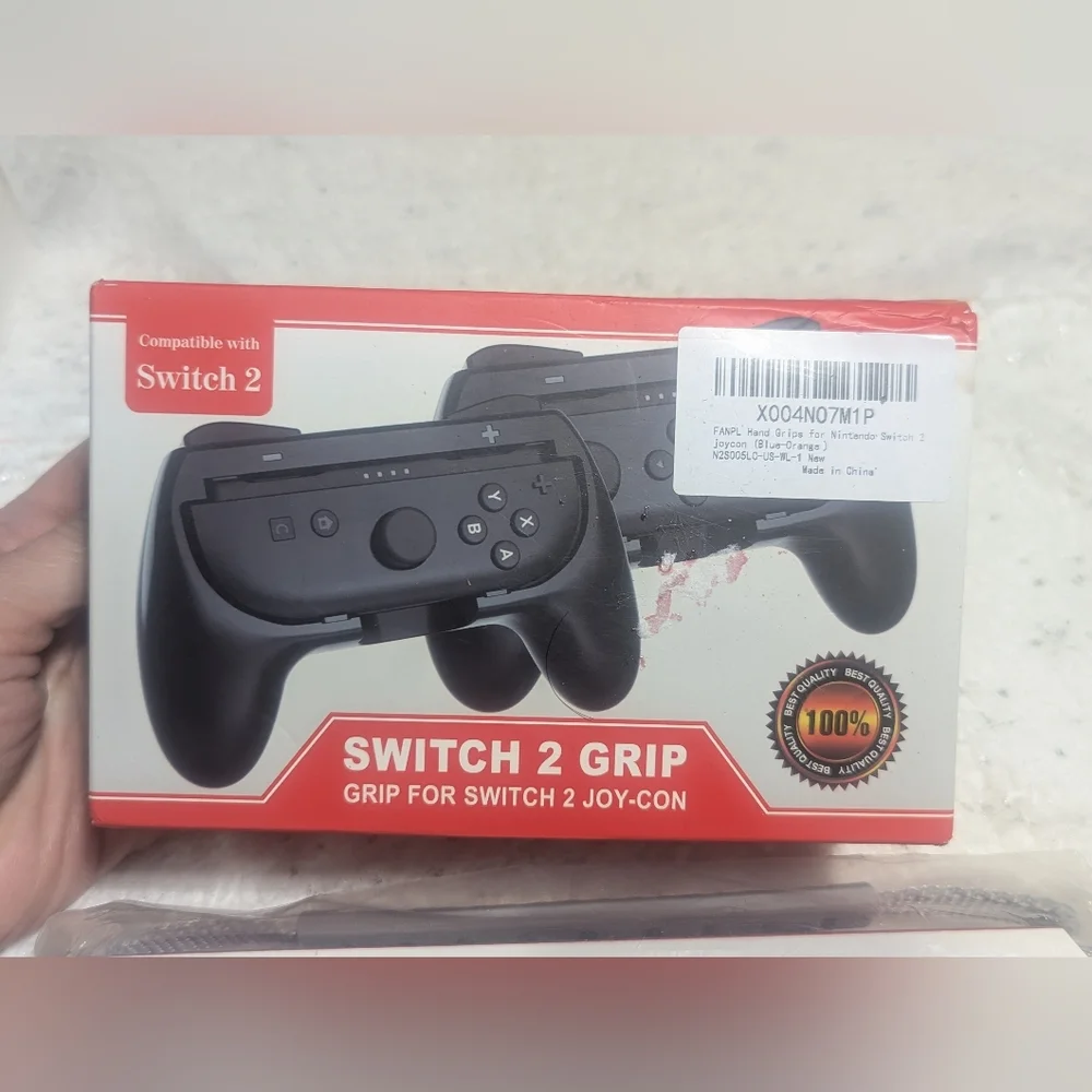 Nintendo Switch 2 Joy-Con Accessories Lot: Case (10 Slots)+Grip+4-Port Chargin